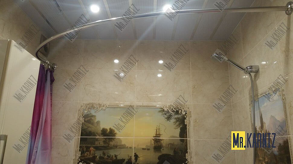 Карниз для ванны Aquatika Альтея 180х120 Усиленный 25 мм MrKARNIZ фото 9