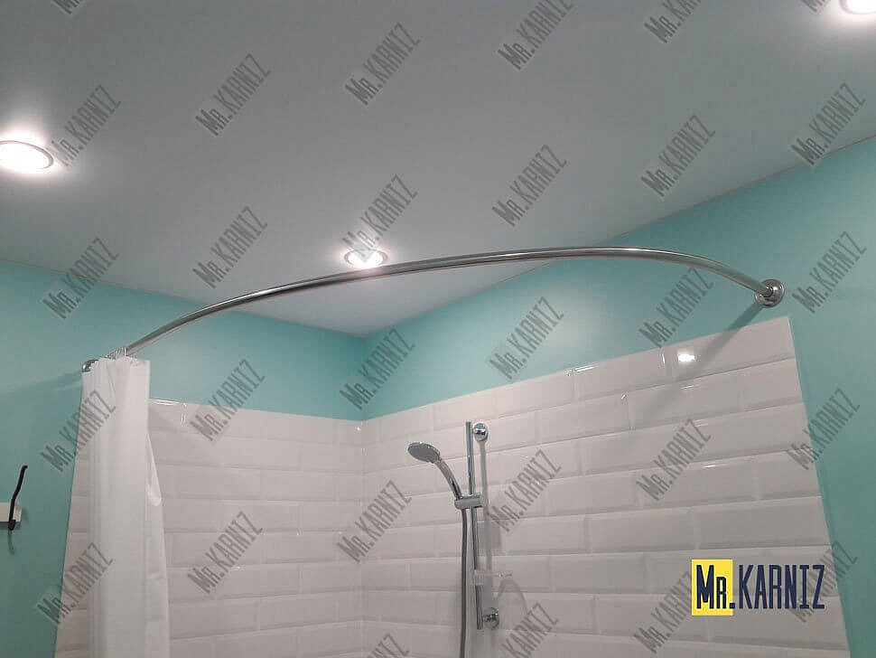 Карниз для ванны Aquatika Альтея 180х120 Усиленный 25 мм MrKARNIZ фото 14