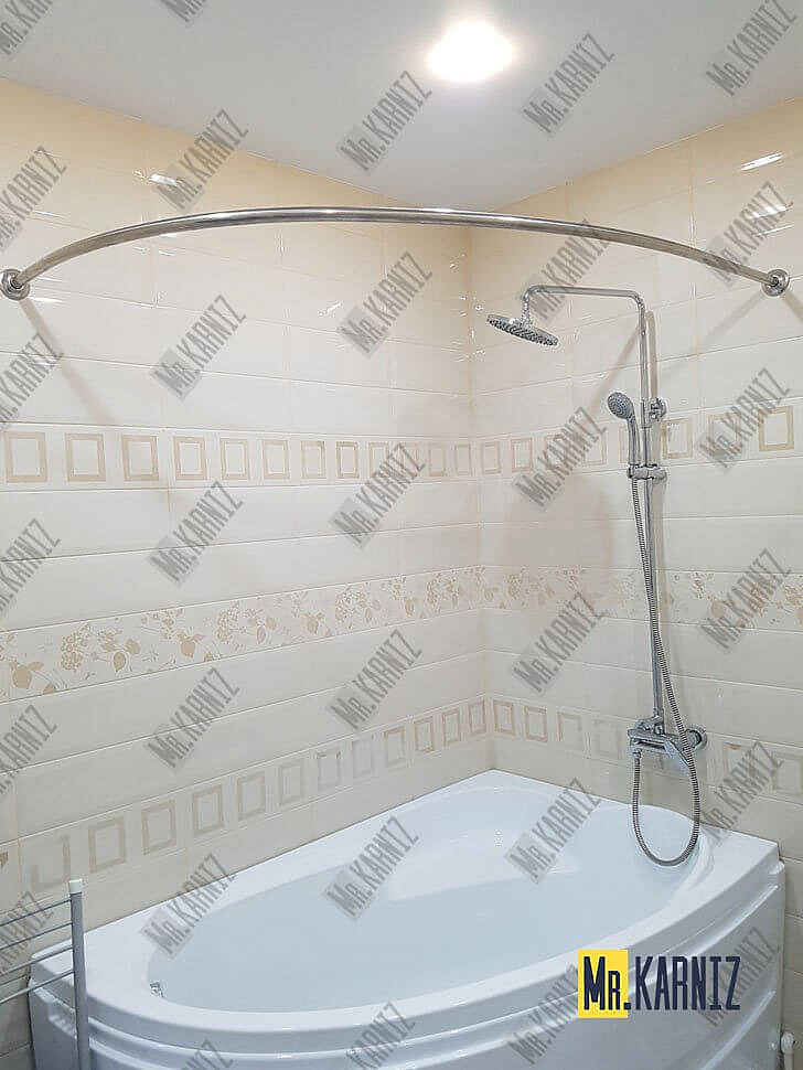 Карниз для ванны Aquatika Альтея 180х120 Усиленный 25 мм MrKARNIZ фото 16