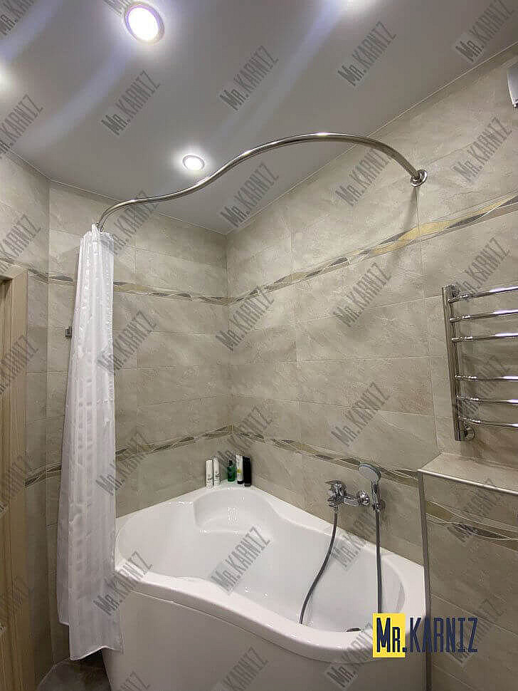 Карниз для ванны Santek Ибица 150х100 Усиленный 20 мм MrKARNIZ фото 2