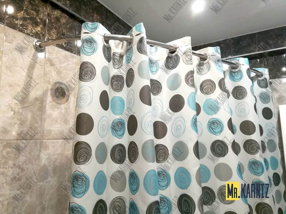 Карниз для ванны Aquatika Тема 140х140 Усиленный 20 мм MrKARNIZ фото 11
