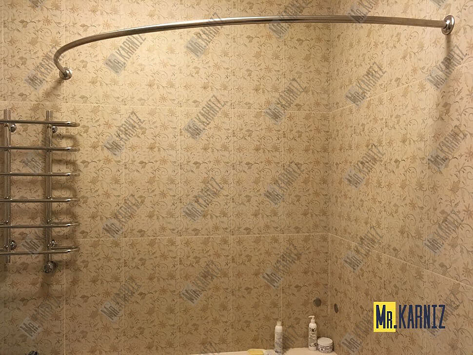 Карниз для ванны Aquatika Альтея 180х120 Усиленный 25 мм MrKARNIZ фото 4