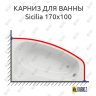 Карниз для ванны Cersanit Sicilia 170х100 Усиленный 20 мм MrKARNIZ фото 1