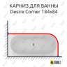Карниз для ванны Riho Desire Corner 184х84 Усиленный 20 мм MrKARNIZ фото 1