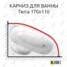 Карниз для ванны Alpen Terra 170х110 Усиленный 20 мм MrKARNIZ фото 1