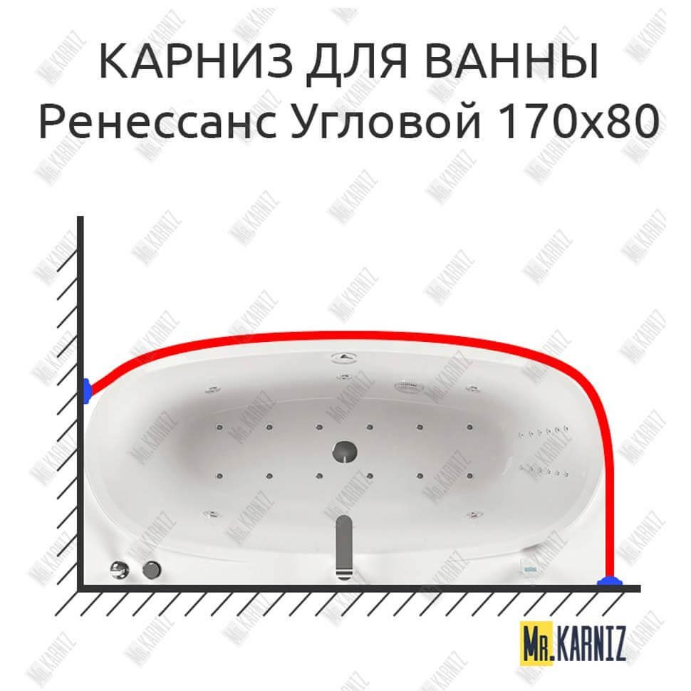 Карниз для ванны Aquatika Ренессанс Угловой 170х80 Усиленный 20 мм MrKARNIZ Карниз для ванны Aquatika Ренессанс Угловой 170х80 Усиленный 20 мм MrKARNIZ