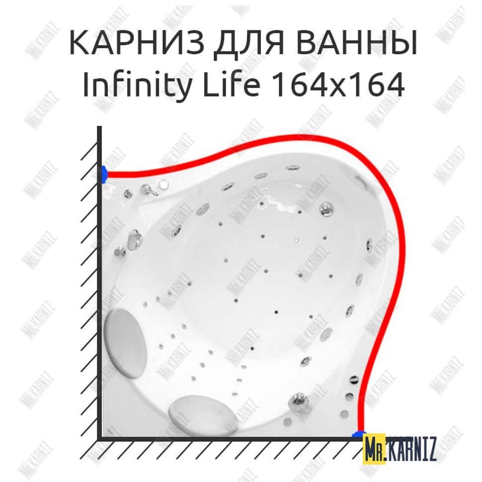Карниз для ванны THERMOLUX INFINITY Life 164х164 Усиленный 20 мм MrKARNIZ Карниз для ванны THERMOLUX INFINITY Life 164х164 Усиленный 20 мм MrKARNIZ