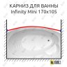 Карниз для ванны THERMOLUX INFINITY MINI Передний борт 170х105 Усиленный 20 мм MrKARNIZ фото 1